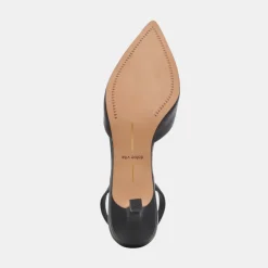 CORSA HEELS BLACK LEATHER