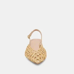 CYNDI FLATS GOLD WOVEN