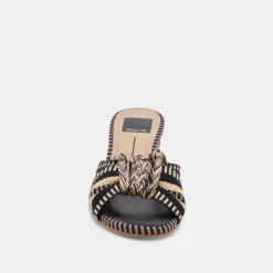 DALLIE HEELS BLACK MULTI WOVEN