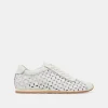 DANIE EYELET PERF SNEAKERS TRUE WHITE LEATHER