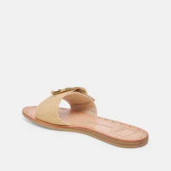 DANNA SANDALS NATURAL RAFFIA