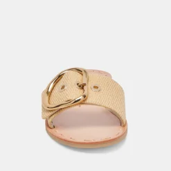 DANNA SANDALS NATURAL RAFFIA