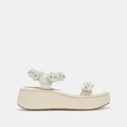 DEBRA PEARL SANDALS VANILLA PEARLS