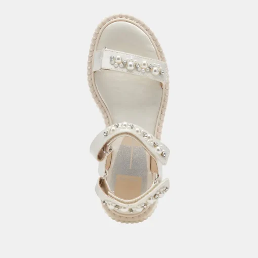 DEBRA PEARL SANDALS VANILLA PEARLS
