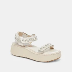 DEBRA PEARL SANDALS VANILLA PEARLS