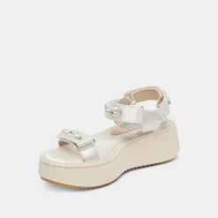 DEBRA PEARL SANDALS VANILLA PEARLS