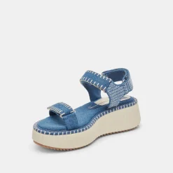 DEBRA SANDALS BLUE DENIM