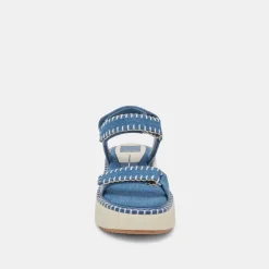DEBRA SANDALS BLUE DENIM
