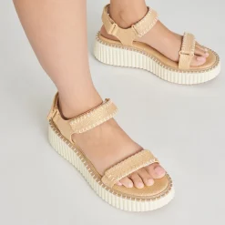 DEBRA SANDALS LT NATURAL RAFFIA