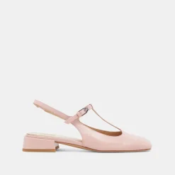 DEIDRA FLATS PINK CRINKLE PATENT LEATHER