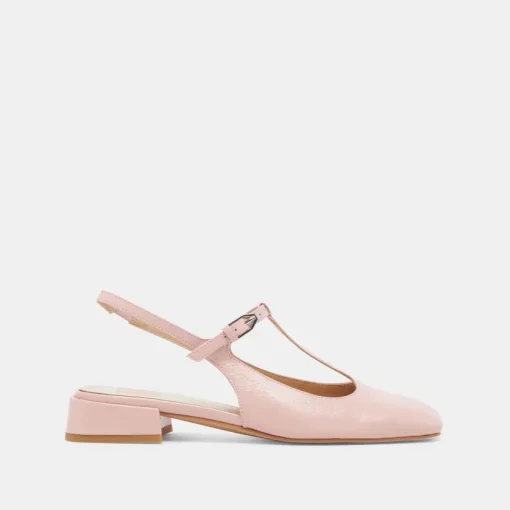 DEIDRA FLATS PINK CRINKLE PATENT LEATHER
