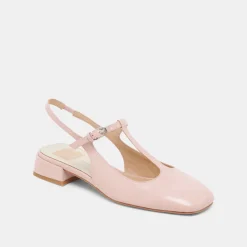 DEIDRA FLATS PINK CRINKLE PATENT LEATHER