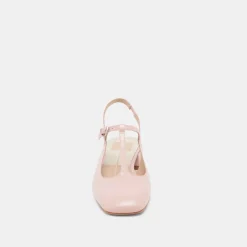 DEIDRA FLATS PINK CRINKLE PATENT LEATHER