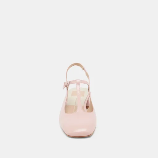 DEIDRA FLATS PINK CRINKLE PATENT LEATHER