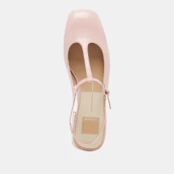 DEIDRA FLATS PINK CRINKLE PATENT LEATHER