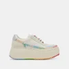 DOLEN PRIDE SNEAKERS WHITE MULTI LEATHER