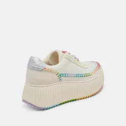 DOLEN PRIDE SNEAKERS WHITE MULTI LEATHER