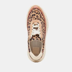 DOLEN SNEAKERS LEOPARD SUEDE