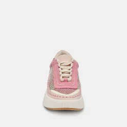 DOLEN SNEAKERS PINK MULTI WOVEN