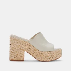 ELORA HEELS IVORY LEATHER