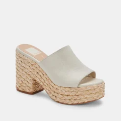 ELORA HEELS IVORY LEATHER