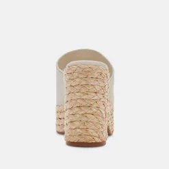 ELORA HEELS IVORY LEATHER