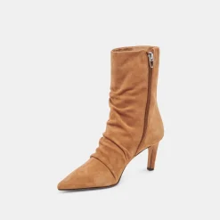 FERNLY WIDE CALF BOOTS PECAN SUEDE