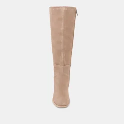 FYNN WIDE CALF BOOTS TRUFFLE SUEDE