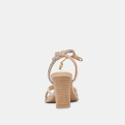 GAZELE HEELS IVORY MULTI LEATHER