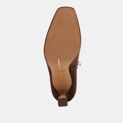 GLAMOR WIDE CALF BOOTS DK BROWN STELLA SUEDE