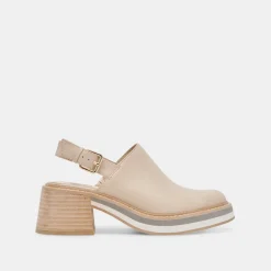 HANIAH HEELS BISCUIT LEATHER