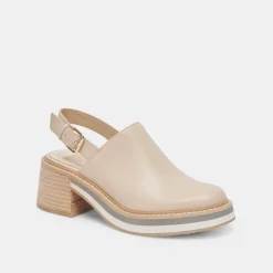 HANIAH HEELS BISCUIT LEATHER