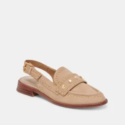 HARDI STUD LOAFERS CAMEL SUEDE