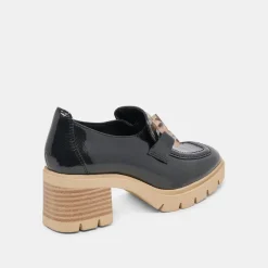 HAROLD HEELS MIDNIGHT PATENT LEATHER