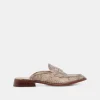 HAVAN LOAFERS SAND SNAKE EMBOSSED