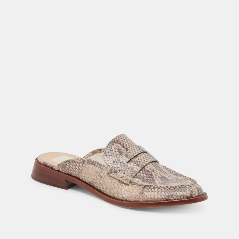 HAVAN LOAFERS SAND SNAKE EMBOSSED
