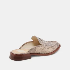 HAVAN LOAFERS SAND SNAKE EMBOSSED