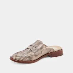 HAVAN LOAFERS SAND SNAKE EMBOSSED