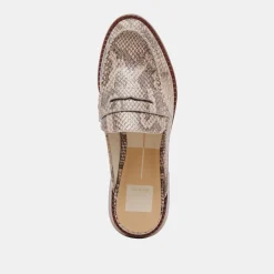 HAVAN LOAFERS SAND SNAKE EMBOSSED