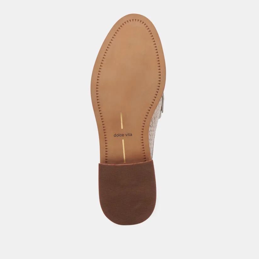 HAVAN LOAFERS SAND SNAKE EMBOSSED