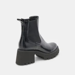 HAWK H20 WIDE BOOTIES MIDNIGHT CRINKLE PATENT