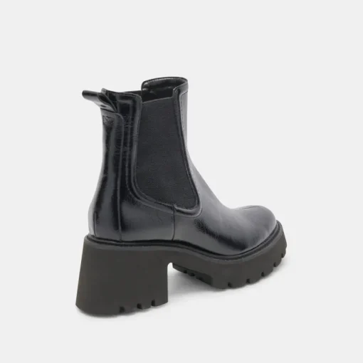 HAWK H20 WIDE BOOTIES MIDNIGHT CRINKLE PATENT
