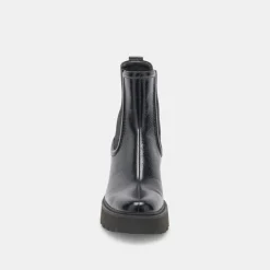 HAWK H20 WIDE BOOTIES MIDNIGHT CRINKLE PATENT