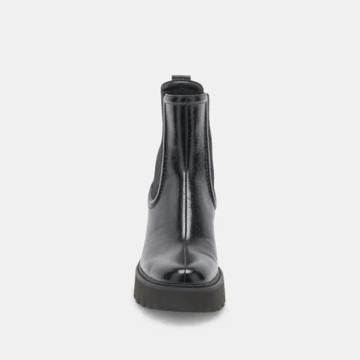 HAWK H20 WIDE BOOTIES MIDNIGHT CRINKLE PATENT