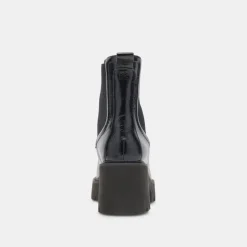 HAWK H20 WIDE BOOTIES MIDNIGHT CRINKLE PATENT