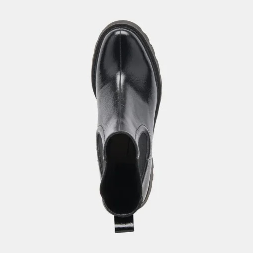 HAWK H20 WIDE BOOTIES MIDNIGHT CRINKLE PATENT