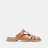 HIPPIE FLATS TAN CRINKLE PATENT