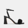 IESHA HEELS BLACK LEATHER
