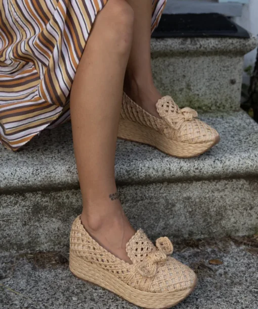 JAKA SNEAKERS LT NATURAL RAFFIA