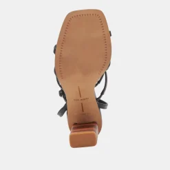 JENKO HEELS BLACK LEATHER